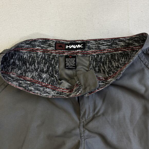 Vtg Tony Hawk Cargo Shorts Mens 36 Gray Skater Y2K Skateboarding Utility Summer - Picture 3 of 8